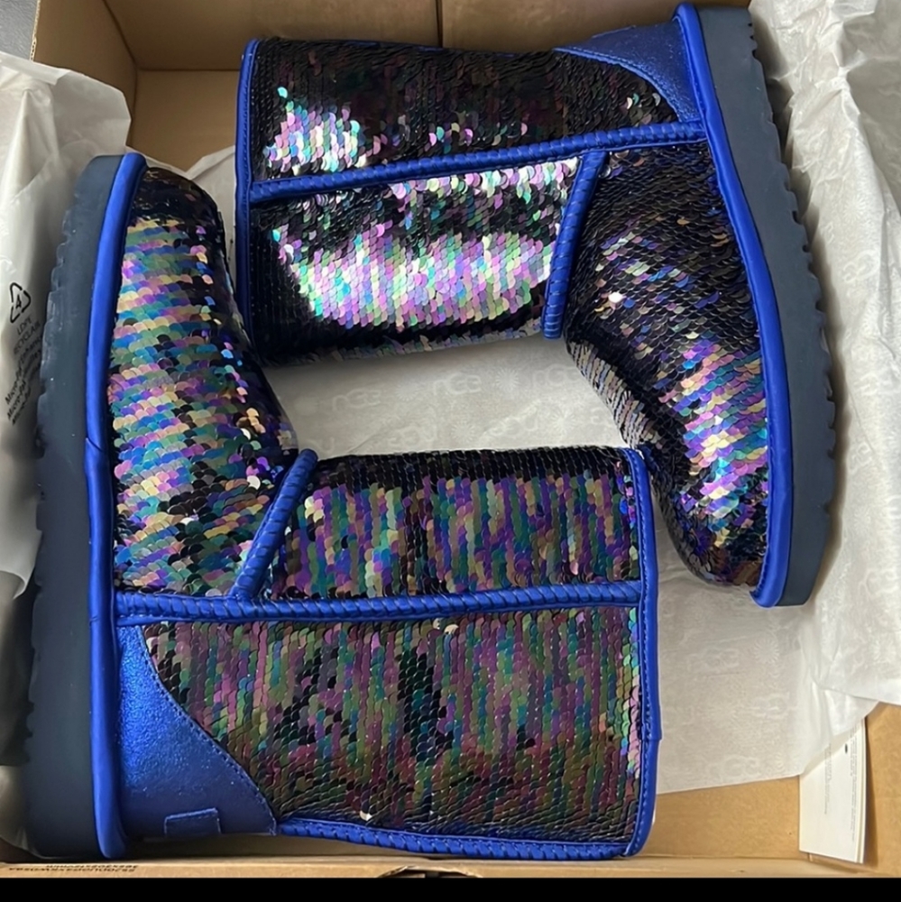 UGG Classic Short Sequin Boots